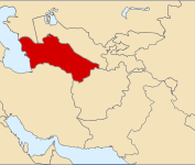 Месторасположение Туркмении